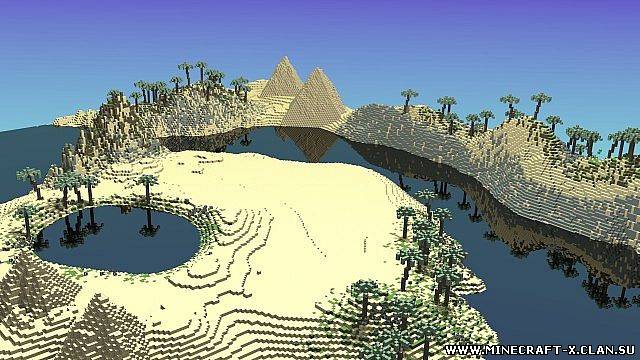Скачать карту Tropical Desert Terrain для minecraft бесплатно