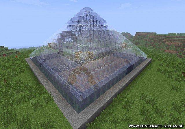 Скачать карту Glass Pyramid для minecraft 1.3.2 бесплатно
