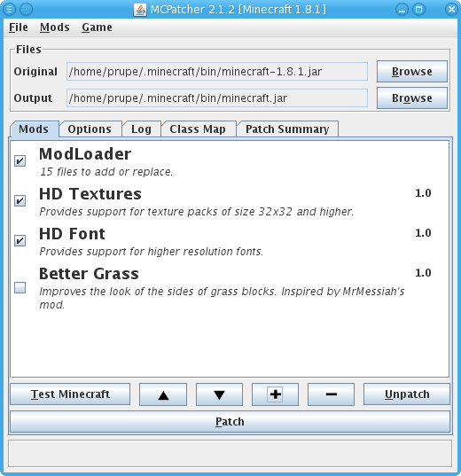 Скачать MCPATCHER HD FIX 2.3.4 для minecraft бесплатно