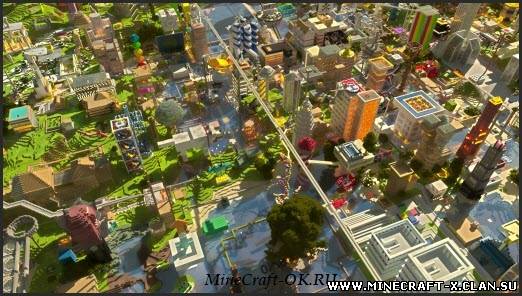 Скачать карту Big City для minecraft 1.3.2 бесплатно