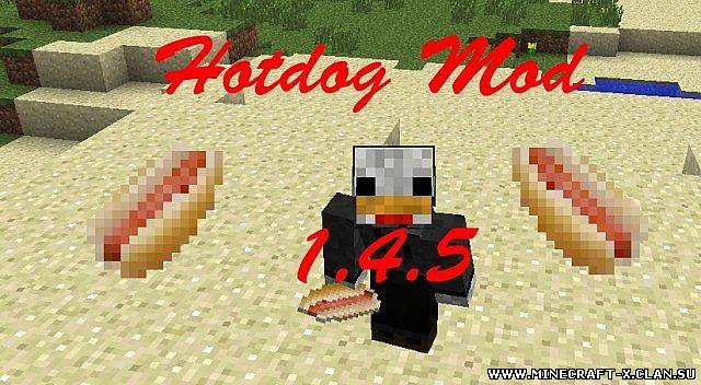 Скачать мод Hotdog для minecraft 1.4.5 бесплатно
